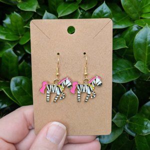 Zebra Earrings